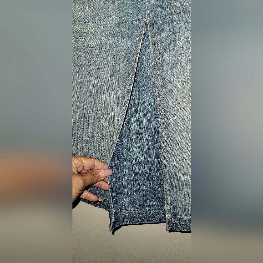 For All 7 Mankind Denim A-Line Skirt Size 28 - Picture 3 of 15